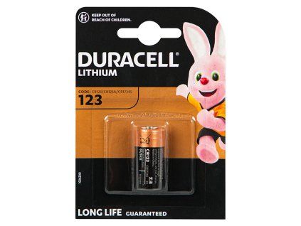 Lítium akkumulátor 3V CR123 DURACELL