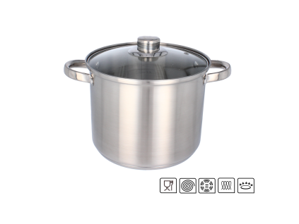 Rozsdamentes Acél Főzőedény 5,5L 22 CM *2452