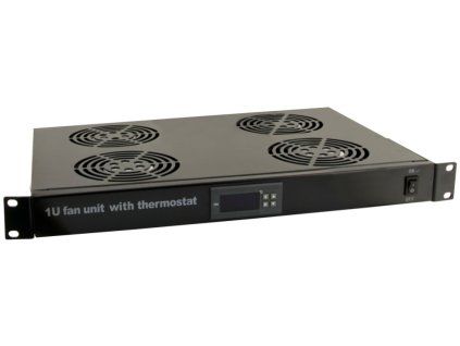 RAWP-1R - 4 ventilátoros panelek termosztáttal RACK 1U - Pulsar