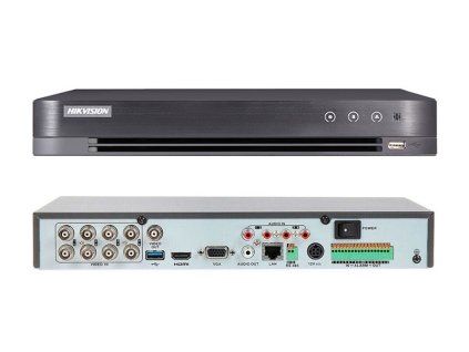 iDS-7208HUHI-M1/S - 8-csatornás felvevő, IP, TurboHD, AcuSense, 8MP - Hikvision