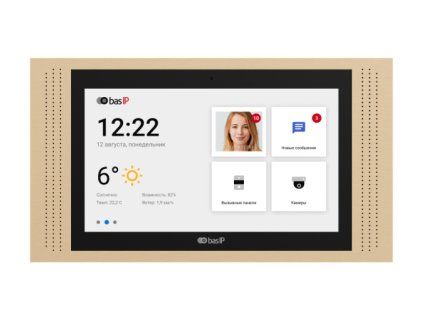 AT-10 GOLD - Belső IP monitor, 10" IPS LCD, PoE, SIP 2.0 - BasIP