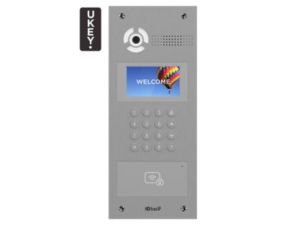 AA-07BD EZÜST - Kaputelefon panel IP, 4.3" LCD, UKEY, SIP 2.0 - BasIP