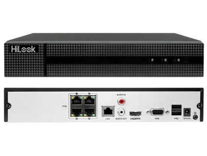 NVR-4CH-5MP/4P - 4 csatornás IP rögzítő, 4x PoE, max. 8Mpx, MD 2.0 - Hilook by Hikvision