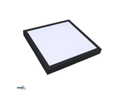 Süllyesztett LED panelvilágítás 40x40 cm, 32 W, 4000 K, 3500 lm, IP44, fekete BM-C72-BLD-044-320-4K-BL