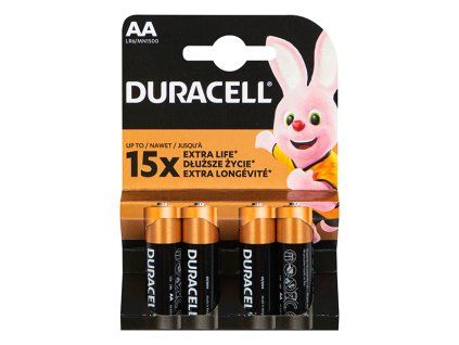 Duracell Plus AA alkáli ceruzaelem, 1,5 V, LR6, 4 db – 8898-
