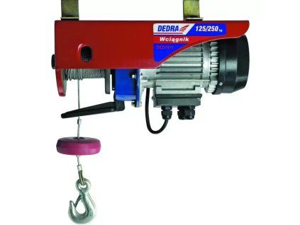 Elektromos csörlő 1000W, 500/kg/6m; 250/kg/12m DED7914