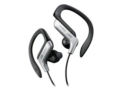 JVC HE-EB75 sport over-ear fejhallgató ezüst színben