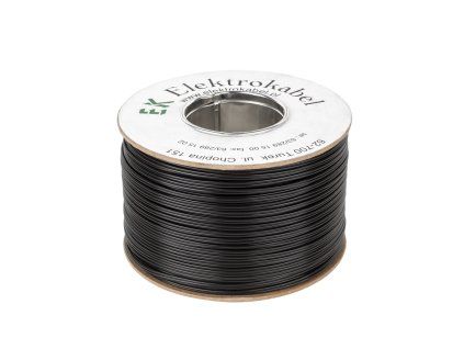 Hangszórókábel SMYp 2 x 1 mm fekete 100 m