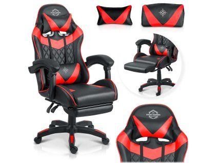 Sofotel Draknor II fekete-piros gamer szék